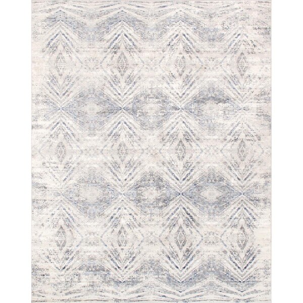 Pasargad Home 2 x 3 ft Efes Design Power Loom Area Rug Light Grey PD193B 2x3 - main